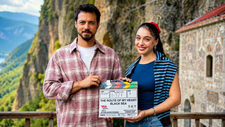 Cemre Baysel & Mert Yazıcıoğlu Wrap Go Türkiye Series Filming